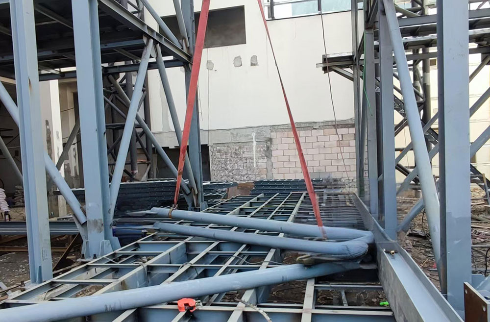 文山市生活垃圾焚烧发电项目偏柱修形加固工程